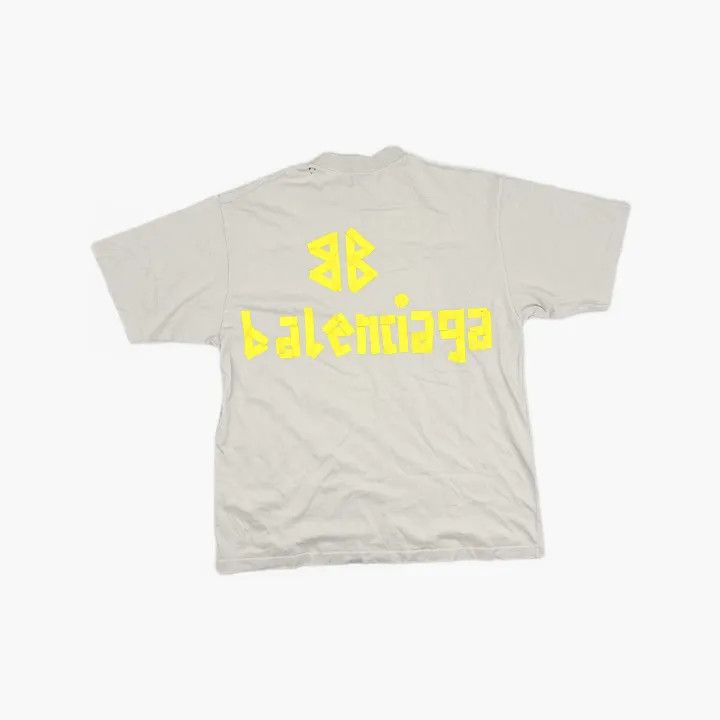 Balenciaga Balenciaga White Graphic Print T-Shirt 0079 Size US XL / EU 56 / 4 - 3 Thumbnail