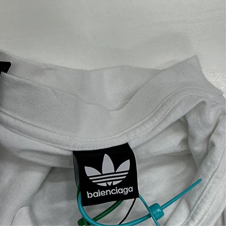 Balenciaga Balenciaga x Adidas Logo Embroidered T-Shirt 0079 Size US M / EU 48-50 / 2 - 5 Thumbnail