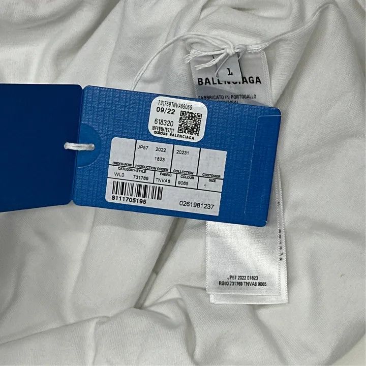 Balenciaga Balenciaga x Adidas Logo Embroidery T-Shirt 0079 Size US M / EU 48-50 / 2 - 5 Thumbnail
