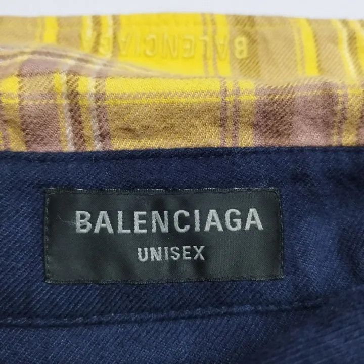 Balenciaga Balenciaga SS24 Color-Block Plaid Long Sleeve Shirt 0079 Size US M / EU 48-50 / 2 - 3 Thumbnail