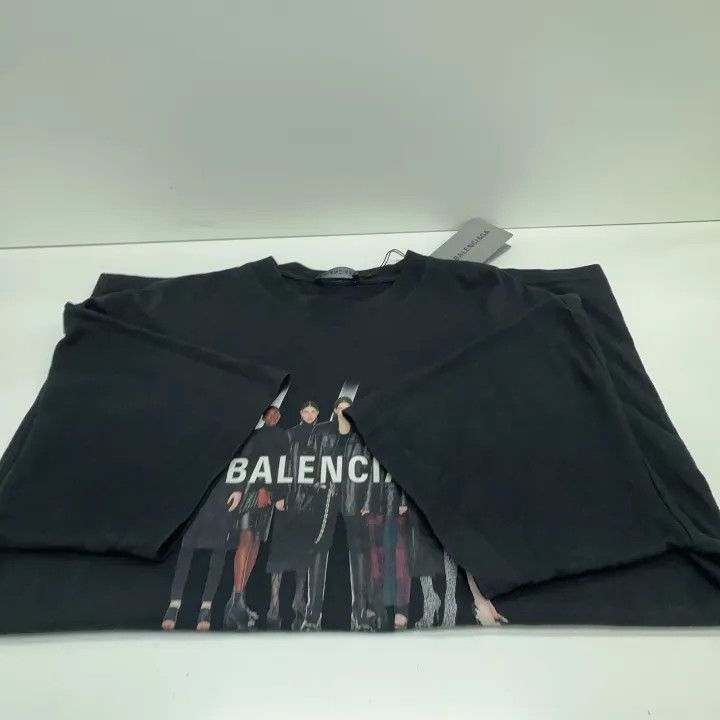 Balenciaga Balenciaga Vintage Logo Graphic Short Sleeve T-Shirt 0079 Size US XXS / EU 40 - 8 Thumbnail