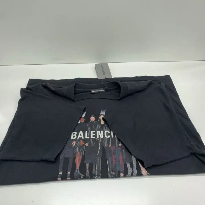 Balenciaga Balenciaga Vintage Logo Graphic Short Sleeve T-Shirt 0079 Size US XXS / EU 40 - 10 Thumbnail