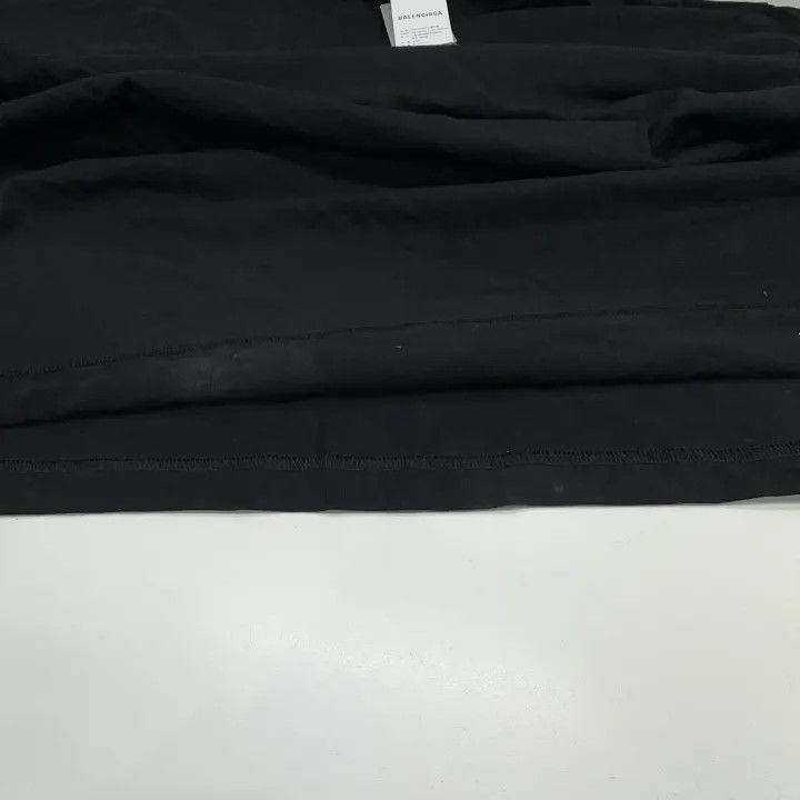 Balenciaga Balenciaga Logo Print Black Short Sleeve T-Shirt 0079 Size US L / EU 52-54 / 3 - 7 Thumbnail