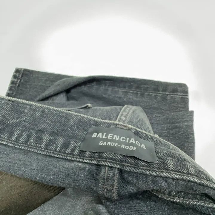 Balenciaga Balenciaga SS24 Washed High-Waisted Flared Jeans 0079 Size US 29 - 6 Thumbnail