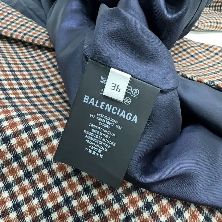 Balenciaga Balenciaga Checked Casual Blazer 0079 Size US S / EU 44-46 / 1 - 2 Thumbnail