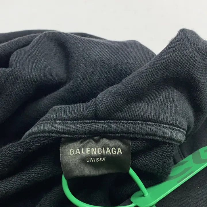Balenciaga Balenciaga Black Logo Long Sleeve Hoodie 0079 Size US M / EU 48-50 / 2 - 3 Thumbnail