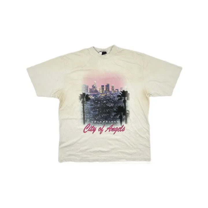 Balenciaga Balenciaga City of Angels Graphic T-Shirt 0079 Size US M / EU 48-50 / 2 - 2 Thumbnail