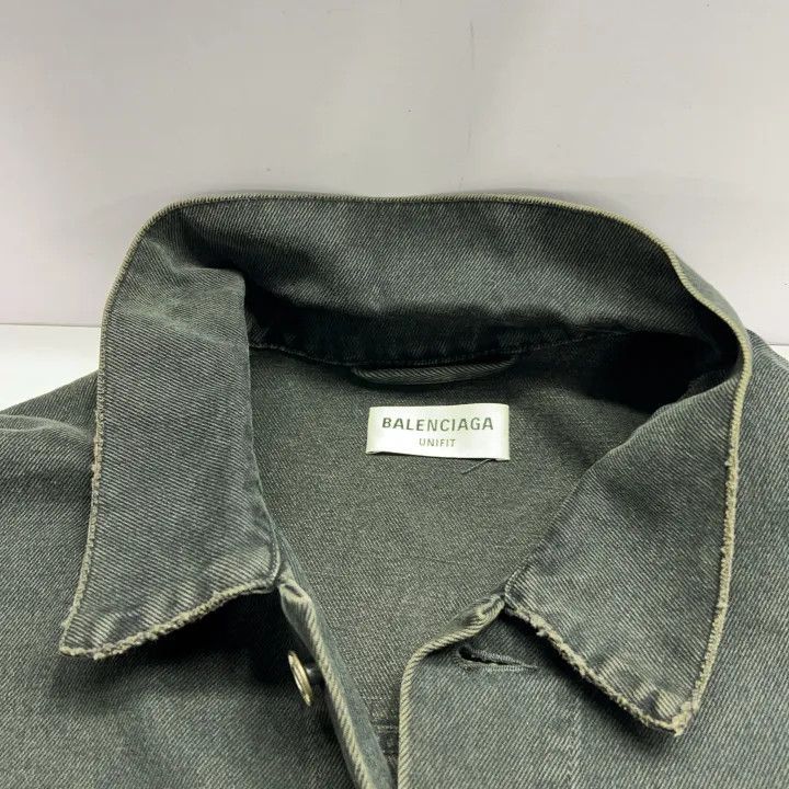 Balenciaga Balenciaga Graffiti Long Sleeve Denim Jacket 0079 Size US S / EU 44-46 / 1 - 10 Thumbnail
