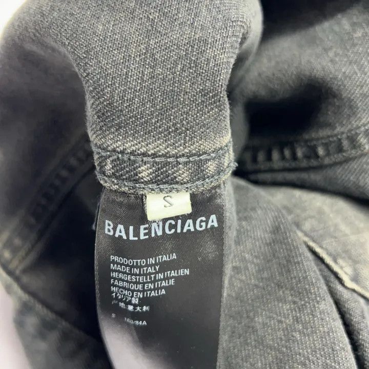 Balenciaga Balenciaga Graffiti Long Sleeve Denim Jacket 0079 Size US S / EU 44-46 / 1 - 4 Thumbnail