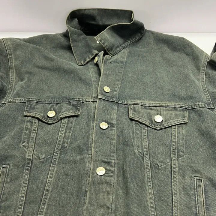 Balenciaga Balenciaga Graffiti Long Sleeve Denim Jacket 0079 Size US S / EU 44-46 / 1 - 8 Thumbnail