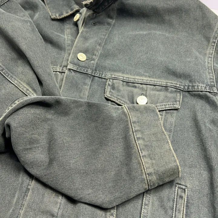 Balenciaga Balenciaga Graffiti Long Sleeve Denim Jacket 0079 Size US S / EU 44-46 / 1 - 12 Thumbnail
