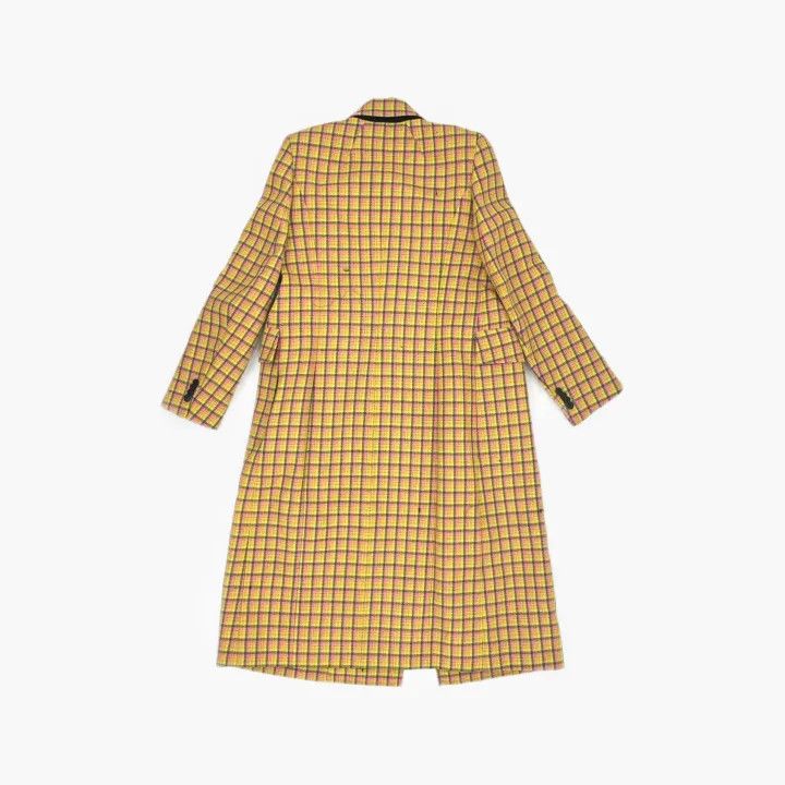 Balenciaga Balenciaga Classic Yellow Check Coat 0079 Size S / US 4 / IT 40 - 3 Thumbnail