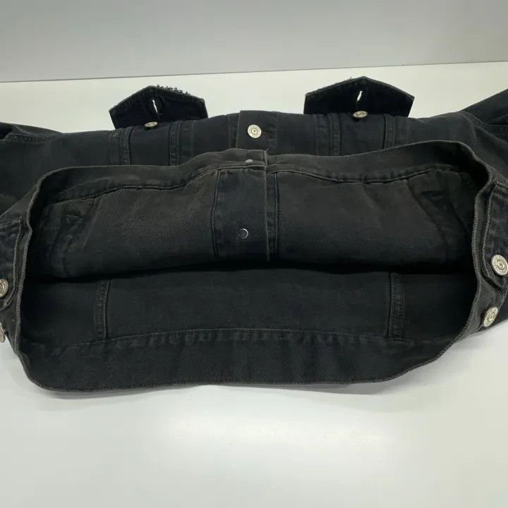 Balenciaga Balenciaga Black Graphic Long Sleeve Denim Jacket 0079 Size US S / EU 44-46 / 1 - 10 Thumbnail