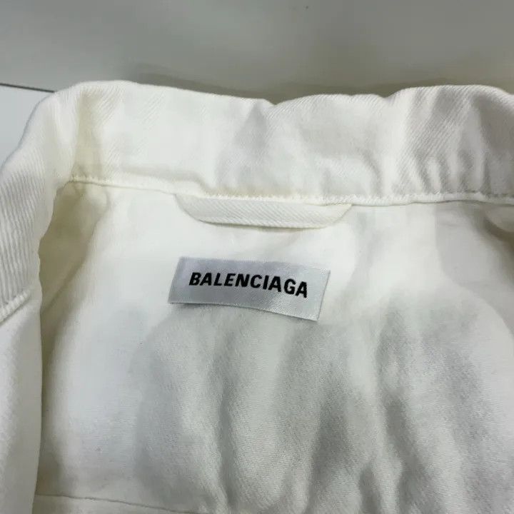 Balenciaga Balenciaga Logo Stone-washed Denim Jacket 0079 Size US L / EU 52-54 / 3 - 6 Thumbnail