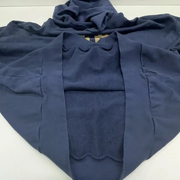 Balenciaga Balenciaga Navy Logo Hoodie for Men and Women 0079 Size US L / EU 52-54 / 3 - 8 Thumbnail