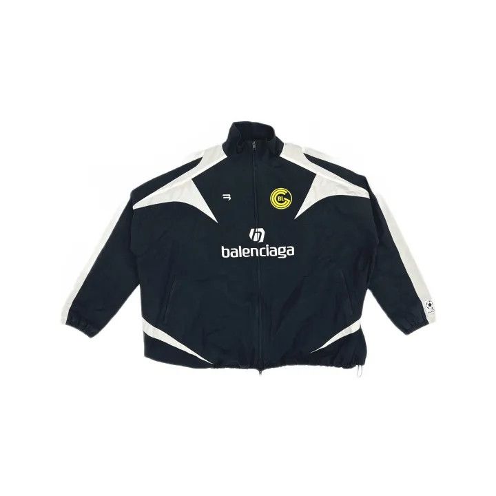 Balenciaga Balenciaga Logo Embroidered Long Sleeve Jacket 0079 Size US M / EU 48-50 / 2 - 2 Thumbnail