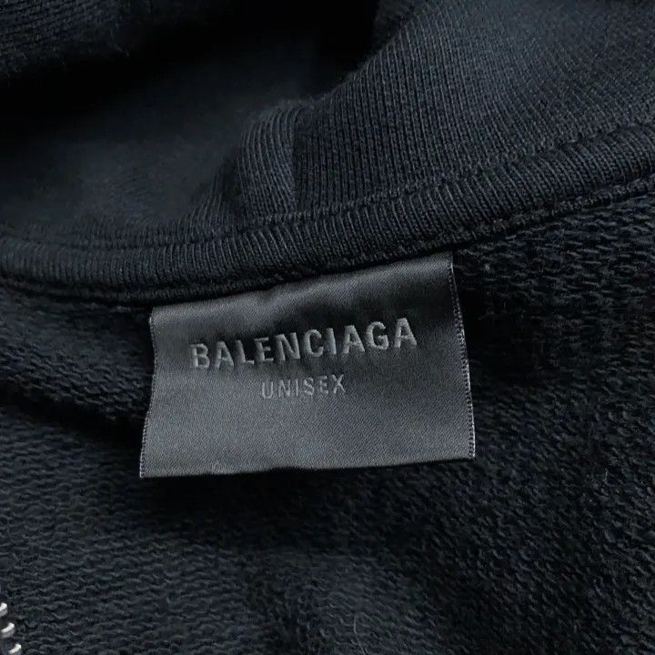 Balenciaga Balenciaga Unisex Black Zip Hoodie with Logo 0079 Size US XS / EU 42 / 0 - 6 Thumbnail