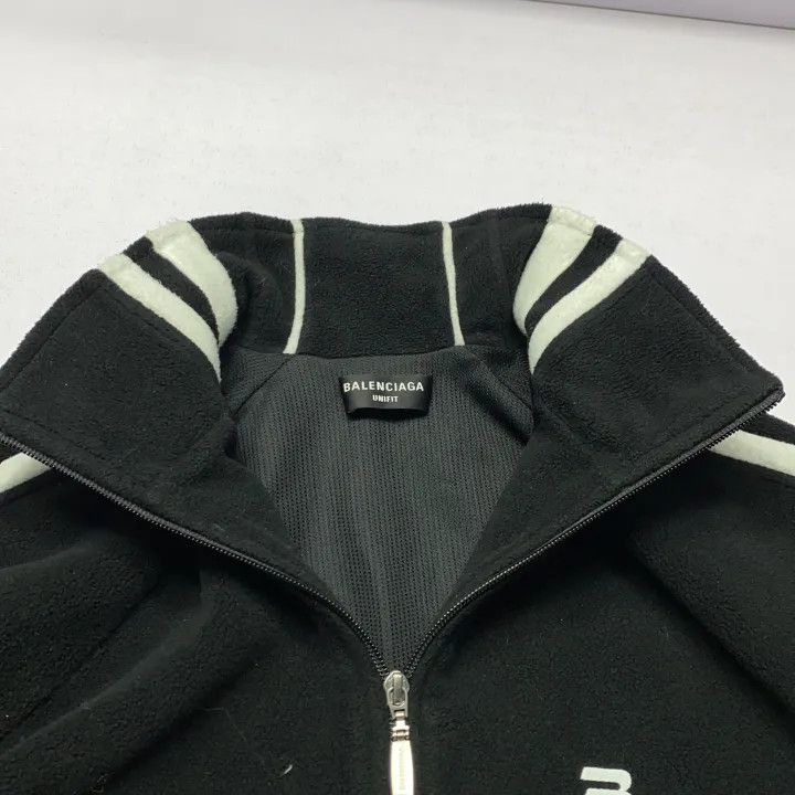 Balenciaga Balenciaga Black Retro Stripe Zip Jacket 0079 Size US S / EU 44-46 / 1 - 8 Thumbnail