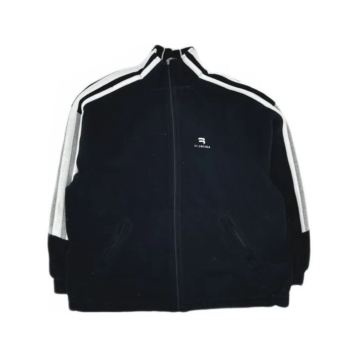 Balenciaga Balenciaga Black Retro Stripe Zip Jacket 0079 Size US S / EU 44-46 / 1 - 2 Thumbnail
