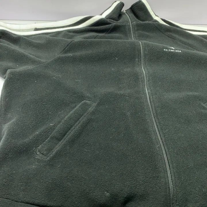 Balenciaga Balenciaga Black Retro Stripe Zip Jacket 0079 Size US S / EU 44-46 / 1 - 11 Thumbnail