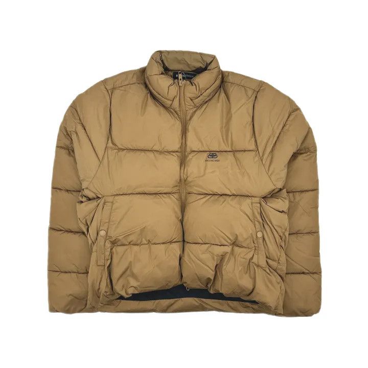 Balenciaga Balenciaga Brown Logo Puffer Jacket FW20 0079 Size US L / EU 52-54 / 3 - 2 Thumbnail
