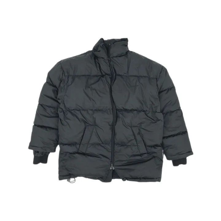 Balenciaga Balenciaga Black Logo Zip Puffer Jacket 0079 Size US L / EU 52-54 / 3 - 2 Thumbnail