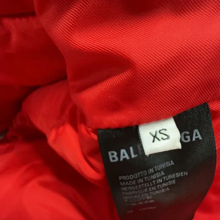 Balenciaga Balenciaga FW21 Red Stand Collar Puffer Jacket 0079 Size US XS / EU 42 / 0 - 6 Thumbnail