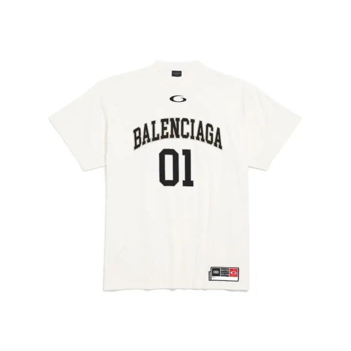 Balenciaga Balenciaga SS25 Basketball Loose Fit T-Shirt 0079 Size US M / EU 48-50 / 2 - 2 Thumbnail