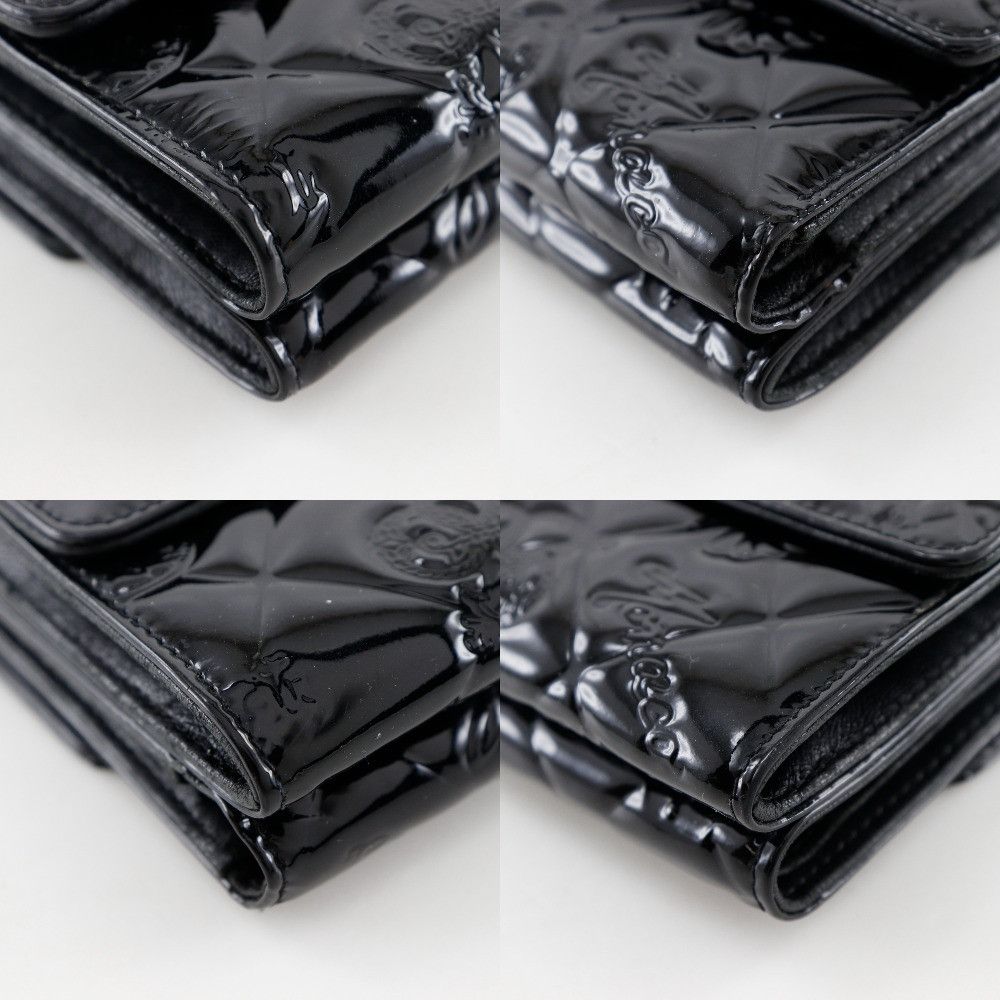 Chanel Chanel Chanel Icon Line Patent Leather Wallet Enamel Short Wallet A37152 Size ONE SIZE - 4 Thumbnail