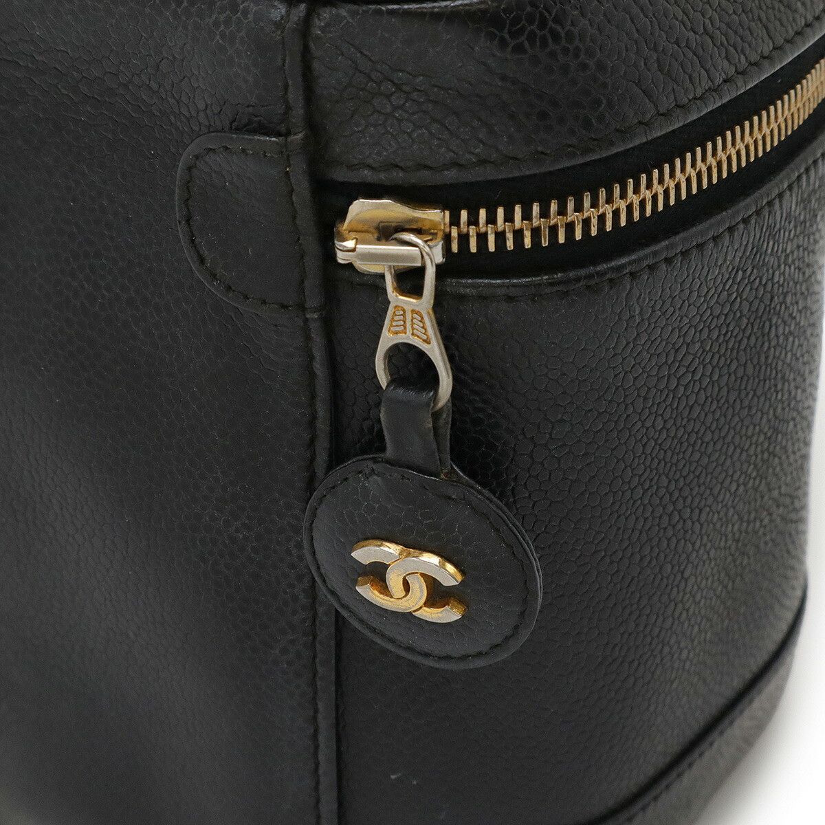 Chanel Chanel Chanel Coco Mark Caviar Skin Vanity Bag Leather Vanity Bag A01998 Size ONE SIZE - 5 Thumbnail