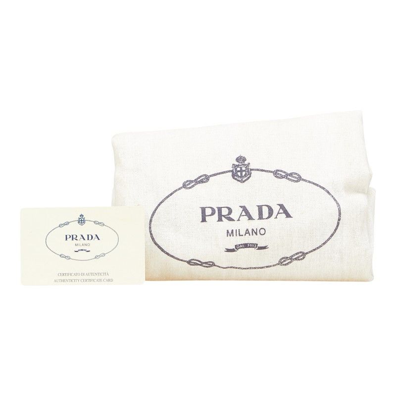 Prada Prada Prada Triangle Logo Plate Nylon Leather Tote Bag Leather Tote Bag B8851 Size ONE SIZE - 11 Thumbnail