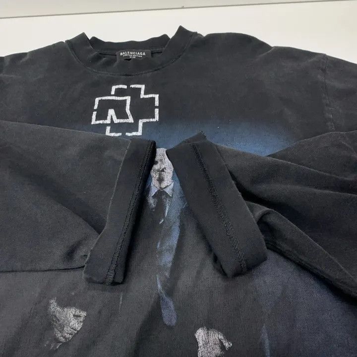 Balenciaga Balenciaga Men's Black Long Sleeve T-Shirt 0079 Size US XXS / EU 40 - 8 Thumbnail