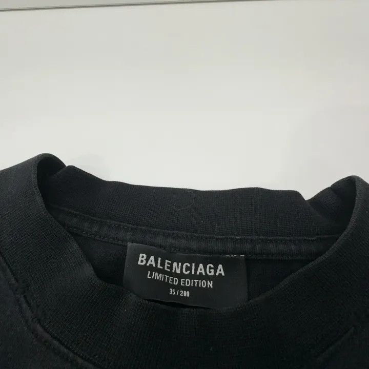 Balenciaga Balenciaga Men's Black Long Sleeve T-Shirt 0079 Size US XXS / EU 40 - 5 Thumbnail