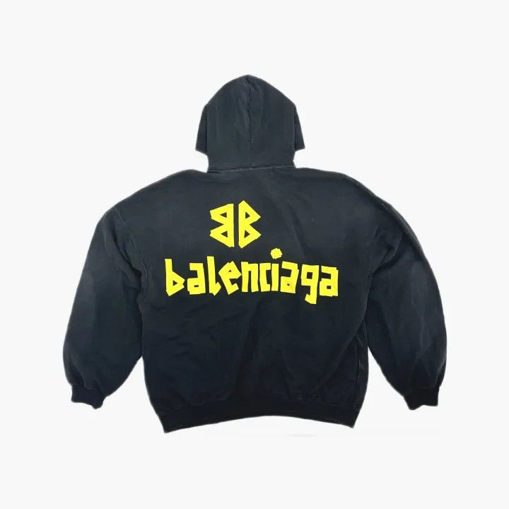 Balenciaga Balenciaga Logo Printed Casual Sweatshirt 0079 Size US L / EU 52-54 / 3 - 3 Thumbnail