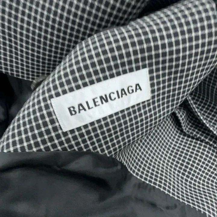 Balenciaga Balenciaga Gray Checkered Single-Breasted Blazer 0079 Size US S / EU 44-46 / 1 - 3 Thumbnail