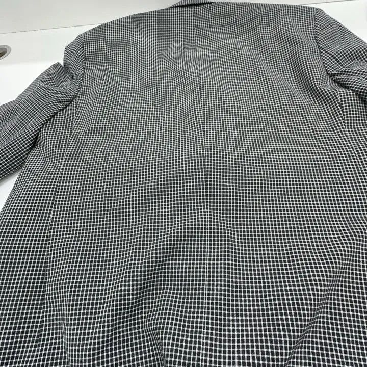 Balenciaga Balenciaga Gray Checkered Single-Breasted Blazer 0079 Size US S / EU 44-46 / 1 - 6 Thumbnail
