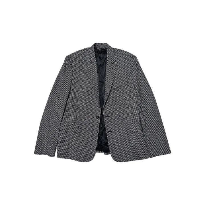 Balenciaga Balenciaga Gray Checkered Single-Breasted Blazer 0079 Size US S / EU 44-46 / 1 - 2 Thumbnail