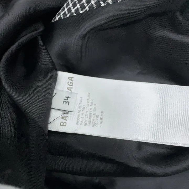 Balenciaga Balenciaga Gray Checkered Single-Breasted Blazer 0079 Size US S / EU 44-46 / 1 - 4 Thumbnail
