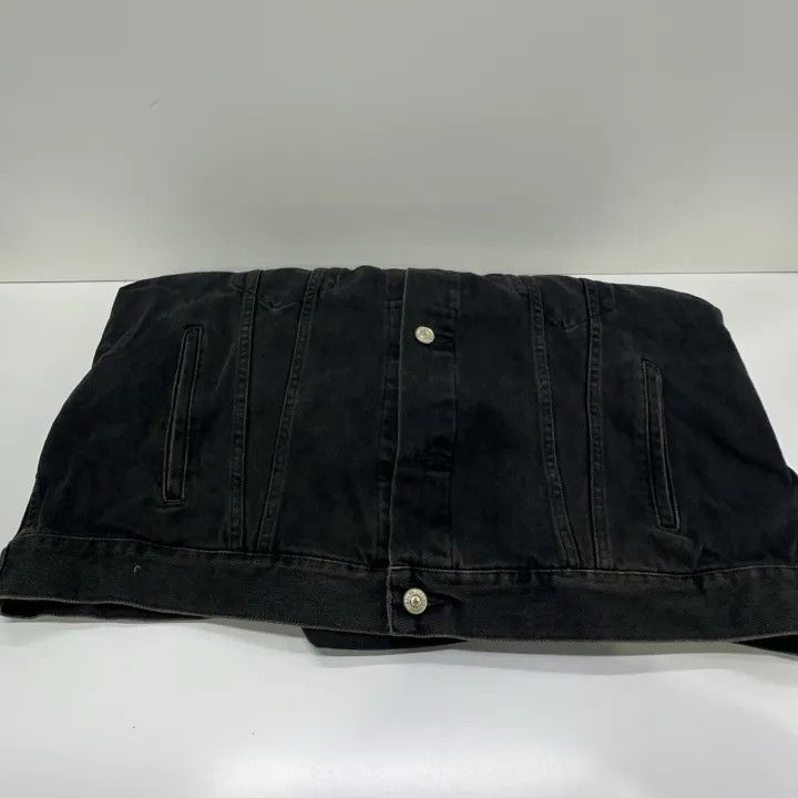 Balenciaga Balenciaga Black Logo Denim Jacket 0079 Size US M / EU 48-50 / 2 - 12 Thumbnail