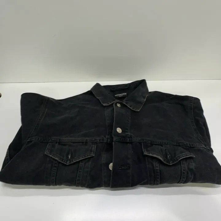 Balenciaga Balenciaga Black Logo Denim Jacket 0079 Size US M / EU 48-50 / 2 - 11 Thumbnail