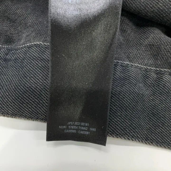Balenciaga Balenciaga Black Logo Denim Jacket 0079 Size US M / EU 48-50 / 2 - 4 Thumbnail