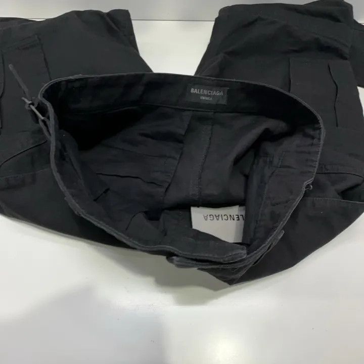 Balenciaga Balenciaga SS22 Black Pocket Straight Cargo Pants 0079 Size US 26 / EU 42 - 8 Thumbnail