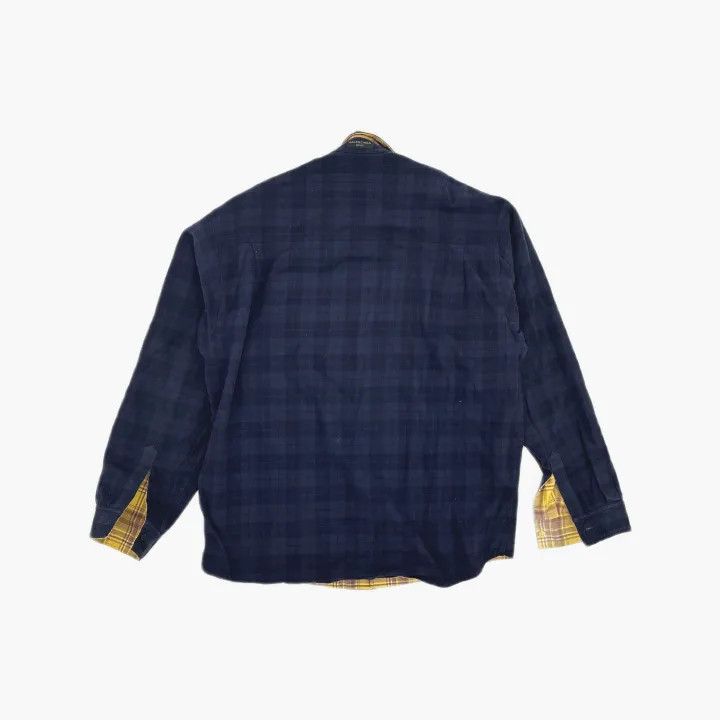 Balenciaga Balenciaga Color Block Plaid Long Sleeve Shirt 0079 Size US XS / EU 42 / 0 - 5 Thumbnail