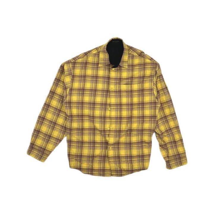 Balenciaga Balenciaga Color Block Plaid Long Sleeve Shirt 0079 Size US XS / EU 42 / 0 - 2 Thumbnail