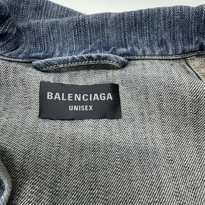 Balenciaga Balenciaga Blue Denim Oversized Jacket 0079 Size US M / EU 48-50 / 2 - 6 Thumbnail