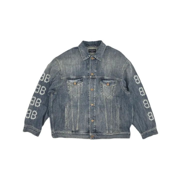 Balenciaga Balenciaga Blue Denim Oversized Jacket 0079 Size US M / EU 48-50 / 2 - 2 Thumbnail
