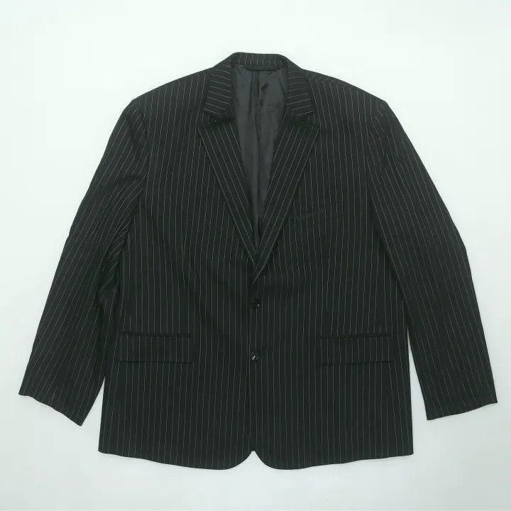 Balenciaga Balenciaga Wool Pinstripe Suit Jacket for Men 0079 Size US L / EU 52-54 / 3 - 2 Thumbnail
