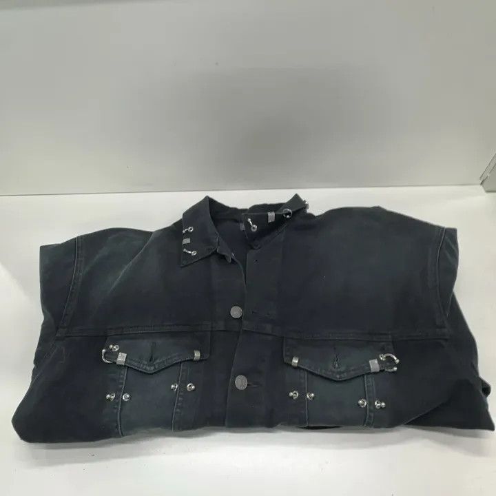 Balenciaga Balenciaga Black Oversized Button-Up Jacket 0079 Size US M / EU 48-50 / 2 - 8 Thumbnail