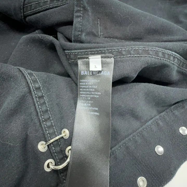 Balenciaga Balenciaga Black Oversized Button-Up Jacket 0079 Size US M / EU 48-50 / 2 - 5 Thumbnail