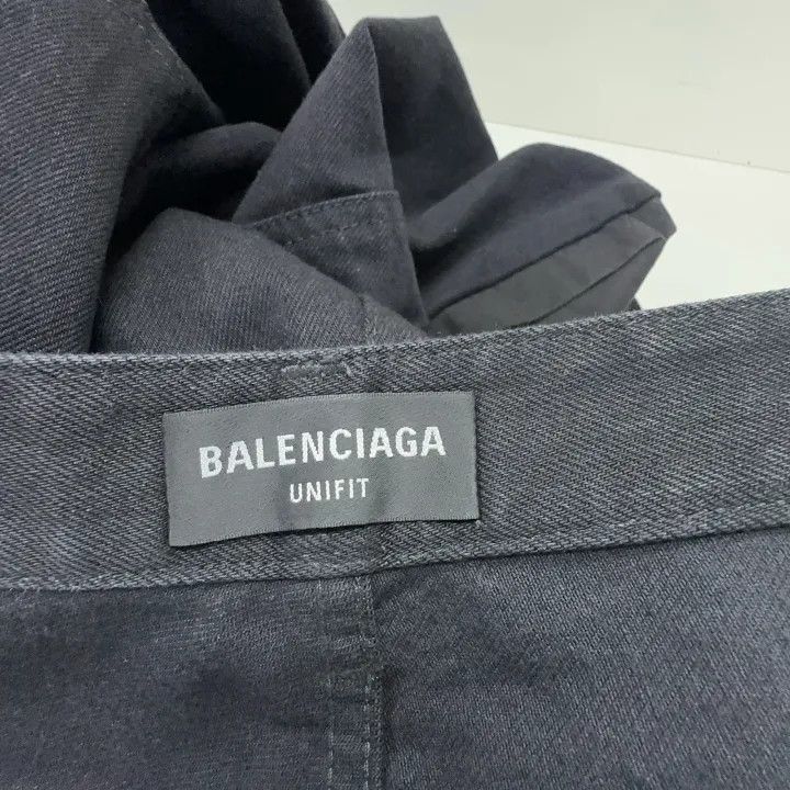 Balenciaga Balenciaga Black Wide-Leg Casual Pants 0079 Size US 27 - 4 Thumbnail